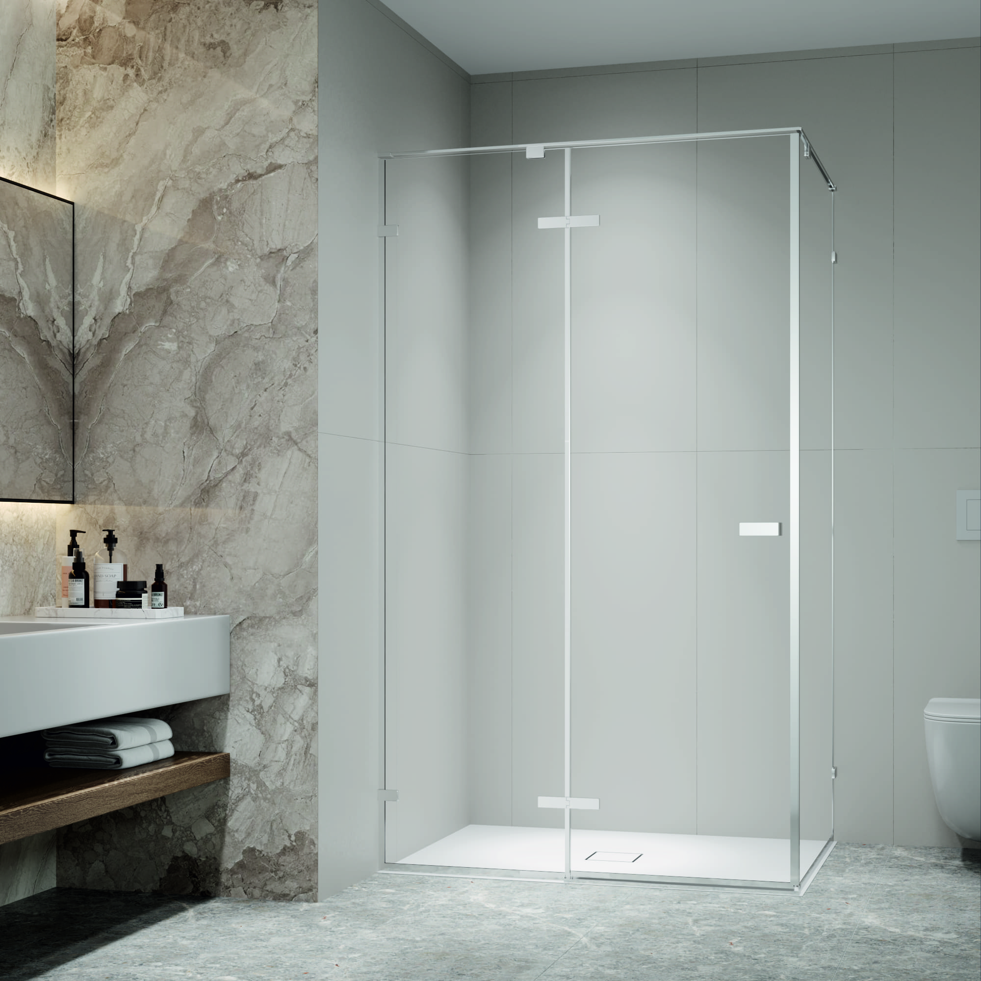 Душевой уголок RGW SV-040 80х100 с распашной дверью