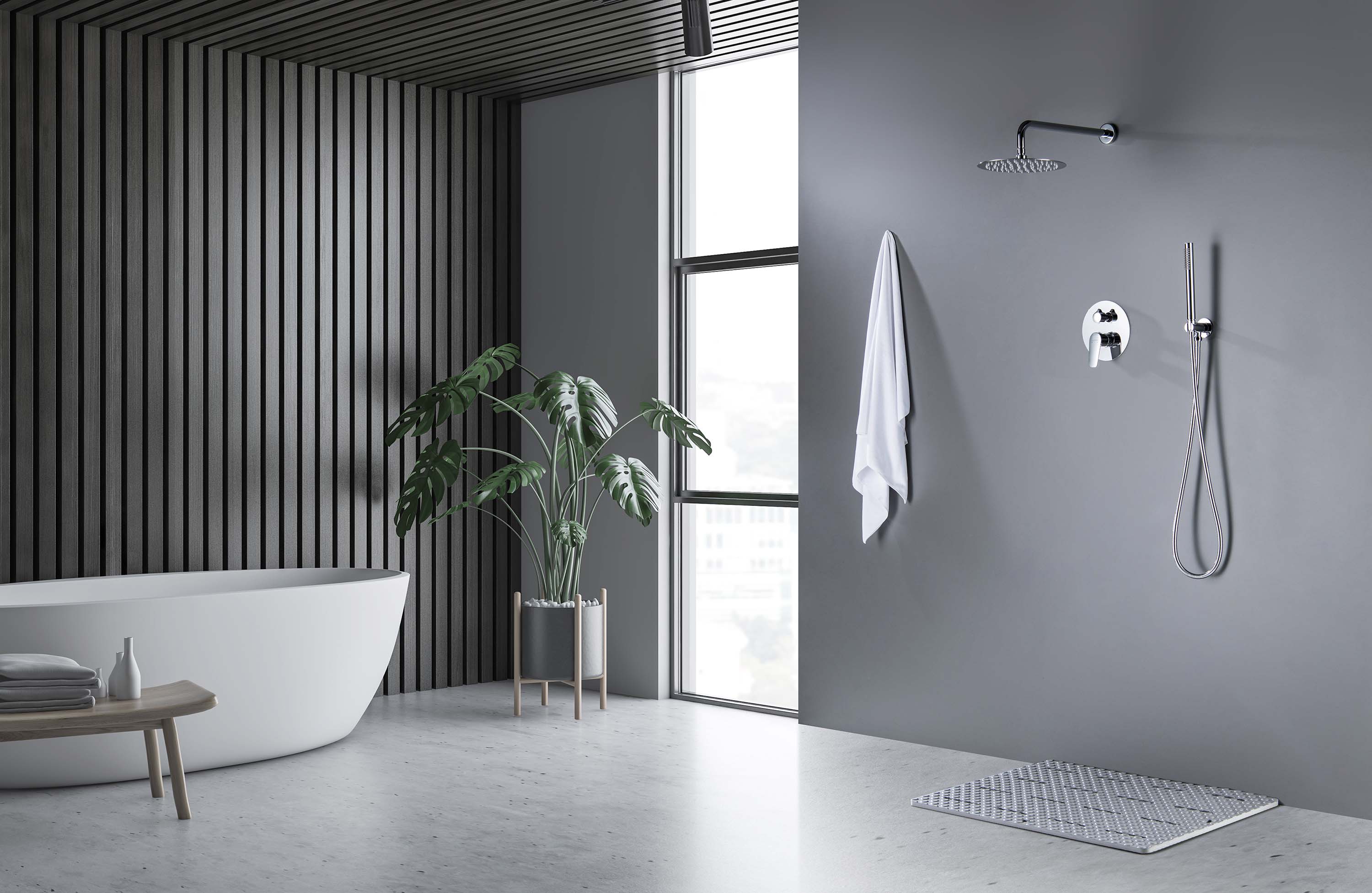 Set 3 в 1 душевой комплект Aquatek Бетта AQ1172CR