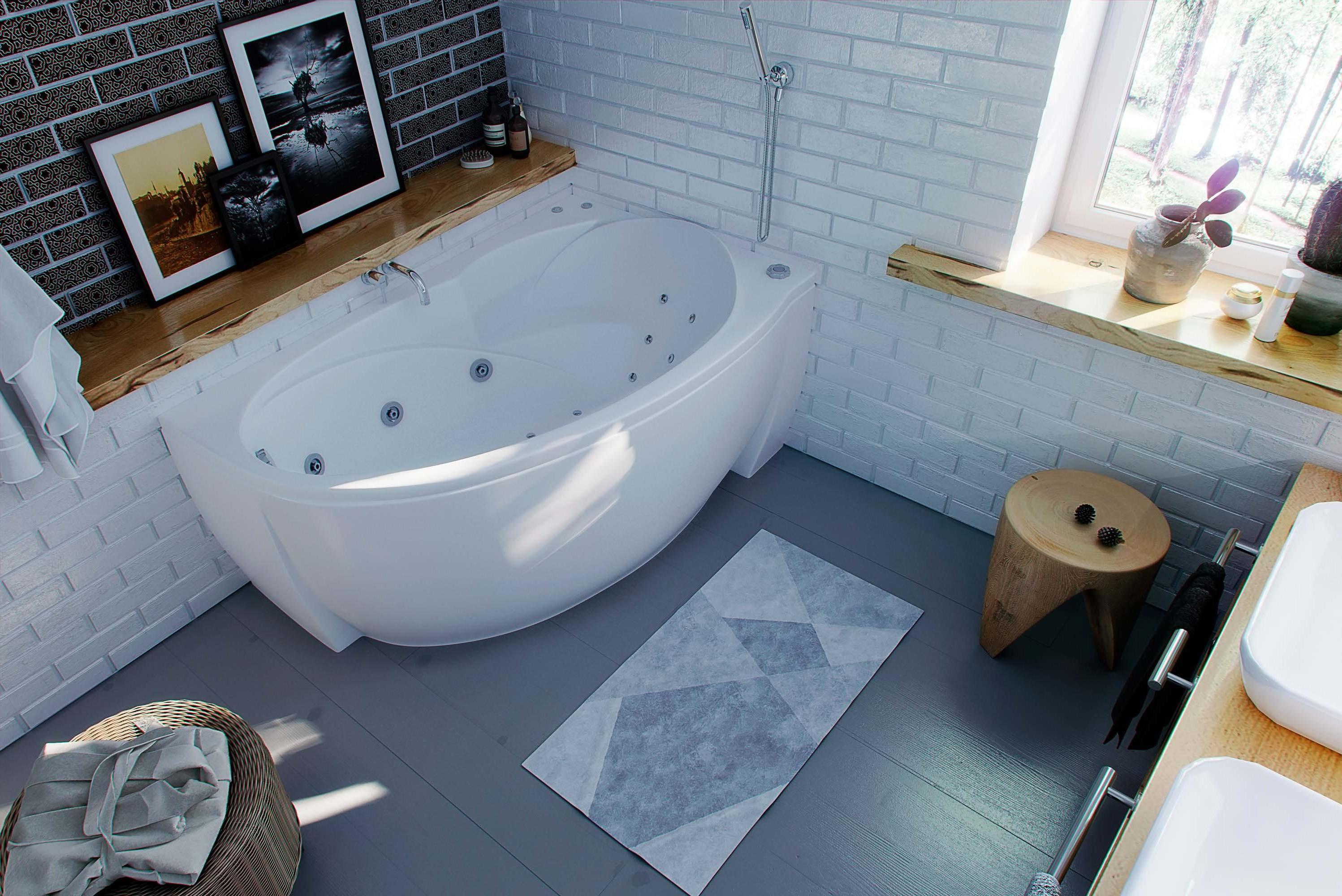 Акриловая ванна Aquatek Бетта 160 BET160-0000078 160х97 см, правая