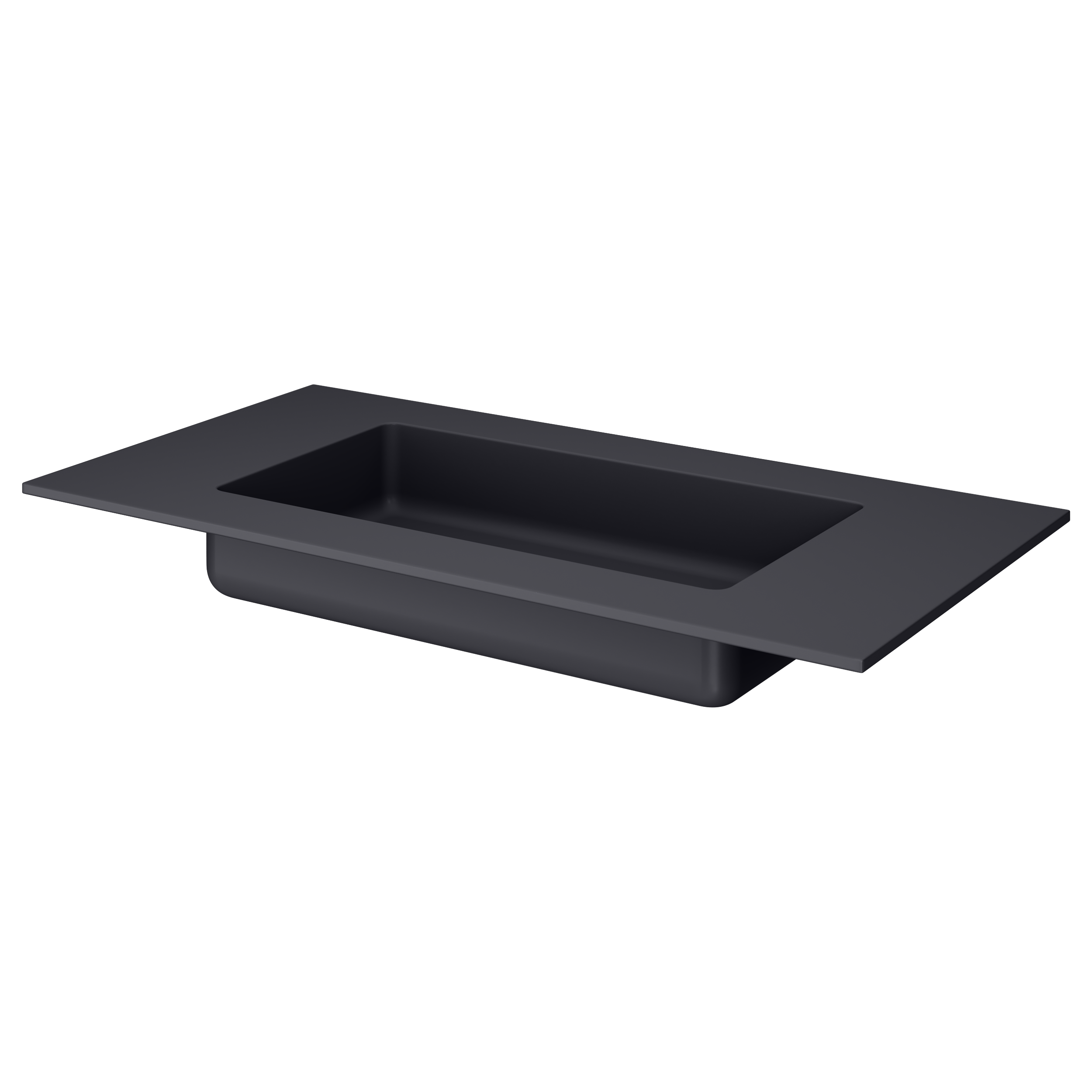 Armadi Art QUATRO 100 раковина-моноблок ANTHRACITE 793-100-A