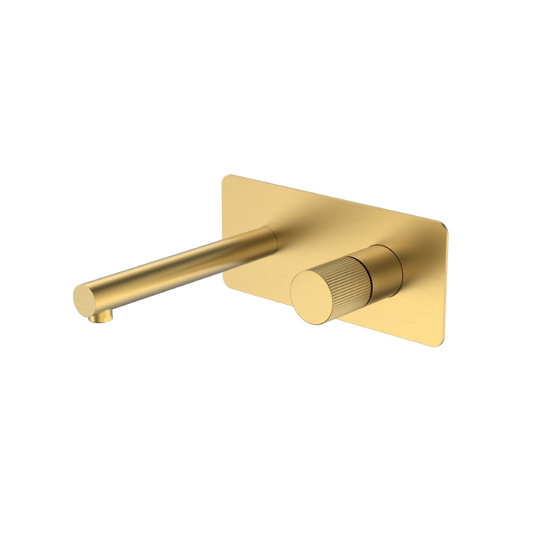 Смеситель Boheme STICK из стены Matt Gold LINEA 125-MG.3