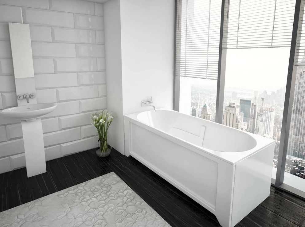 Акриловая ванна Aquatek Лея LEY170-0000057 170х75 см, с фронтальным экраном, слив справа