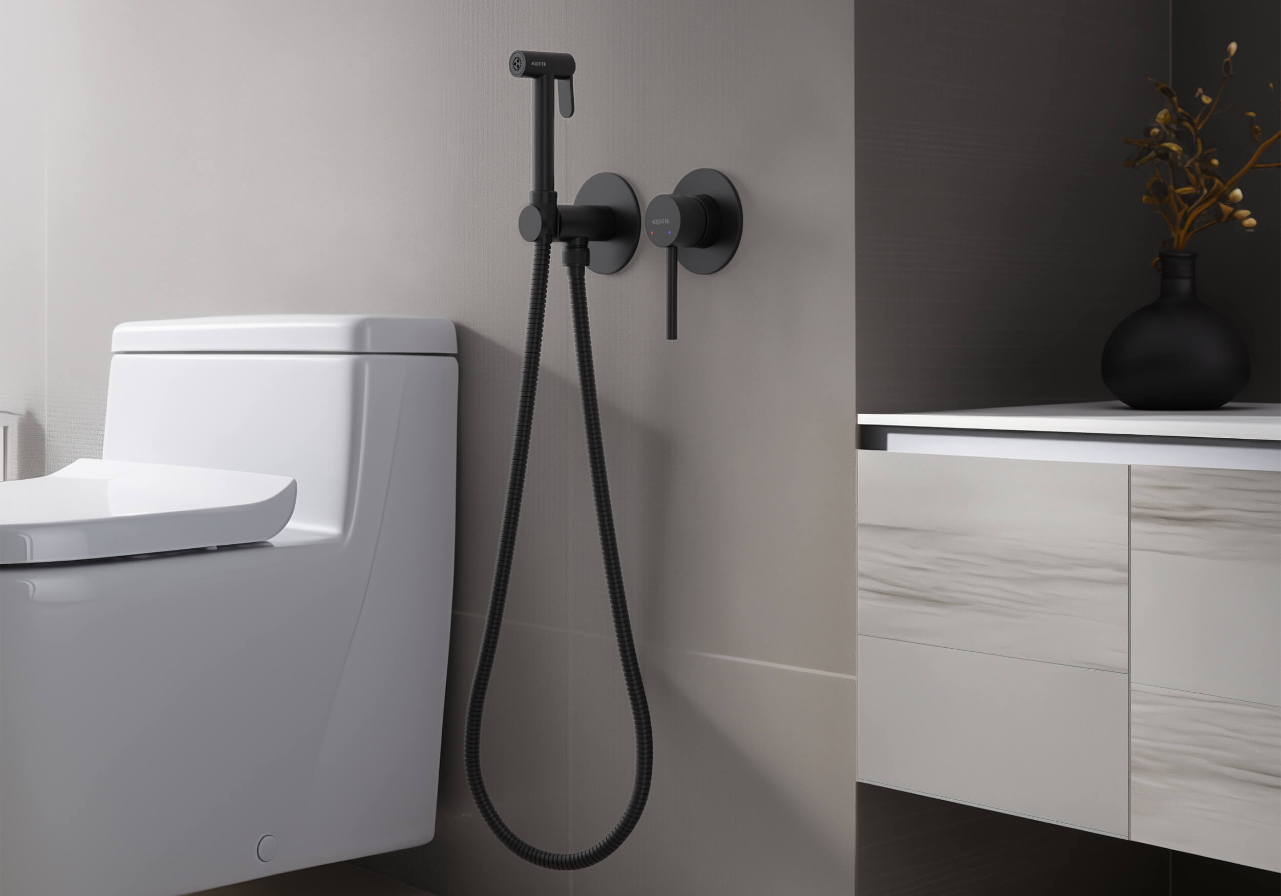 Гигиенический душ со смесителем Aquatek Европа AQ1319MB