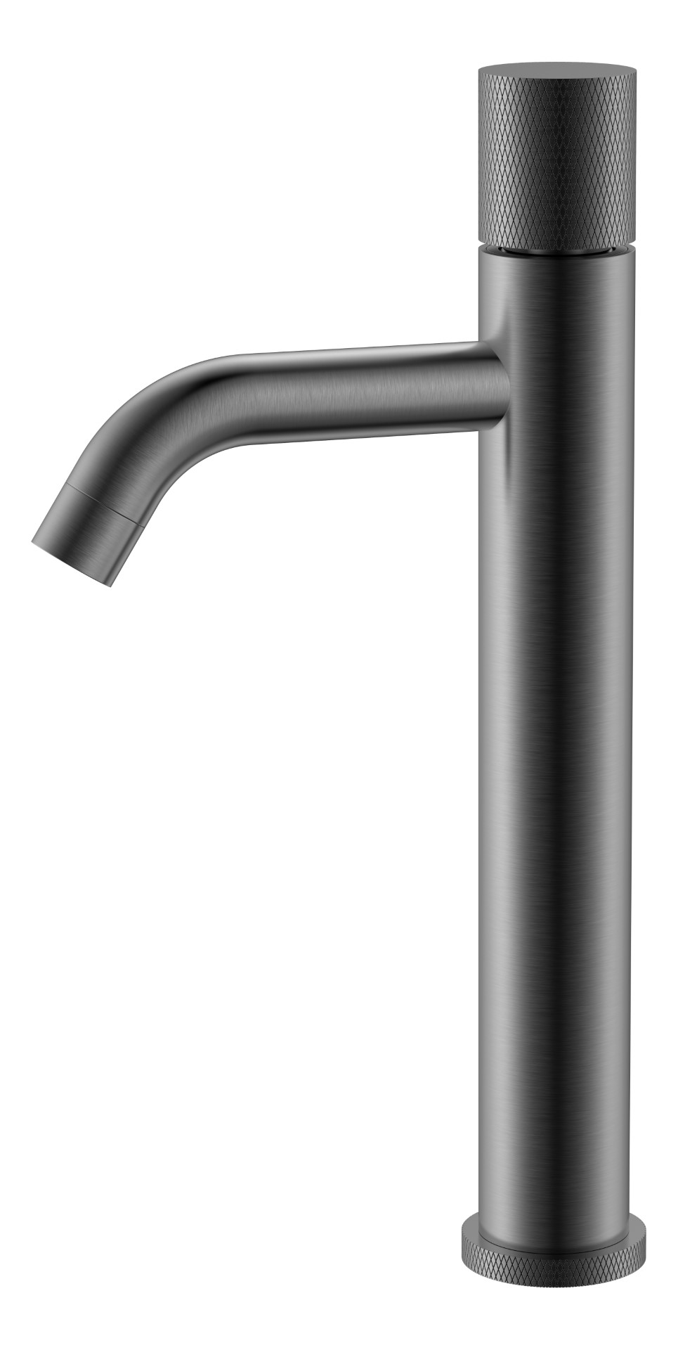 Смеситель Boheme STICK для умыв. выс. Gun Metal высокий с ручкой TOUCH 122-GM.2