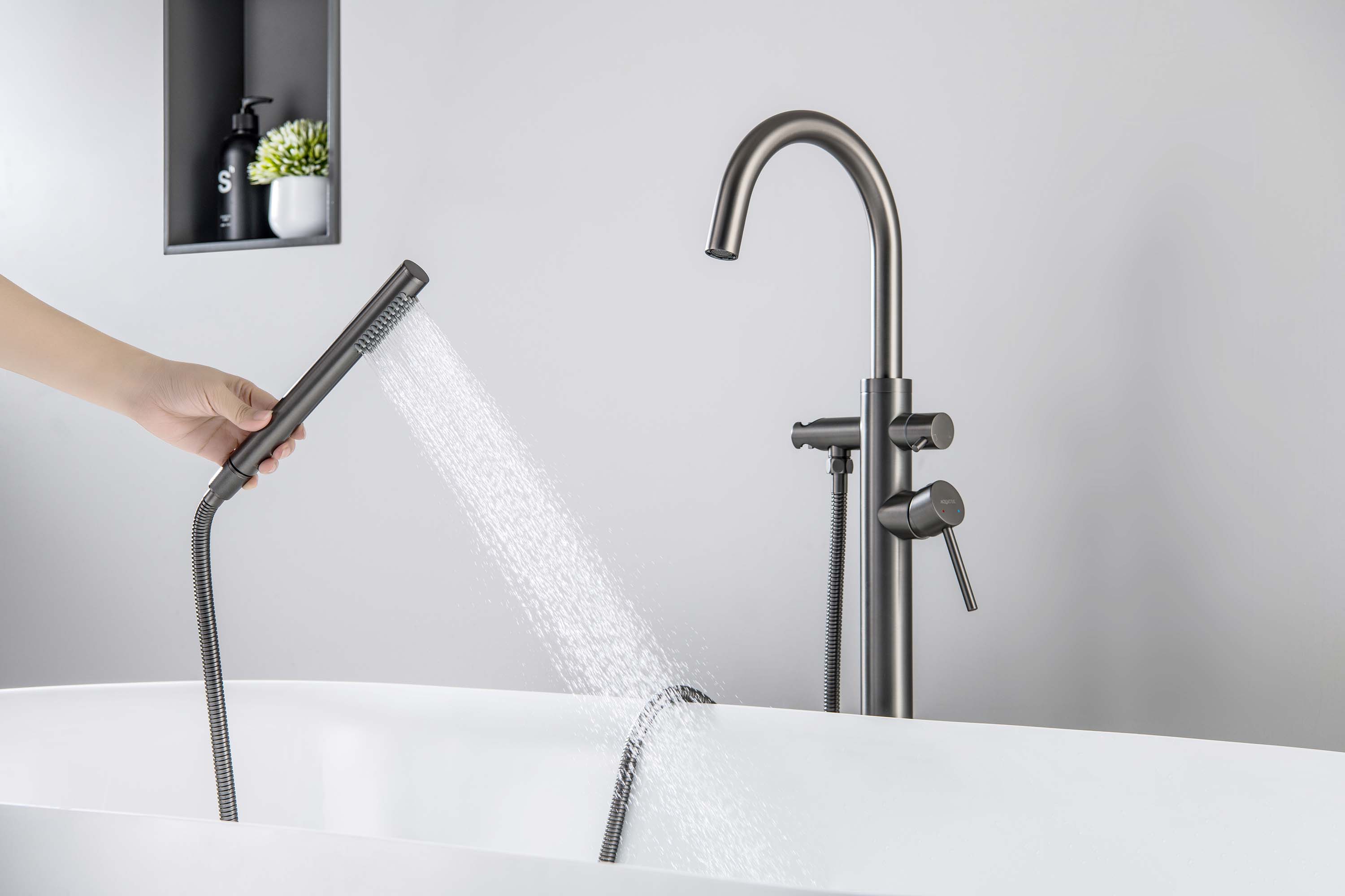 Смеситель Aquatek Европа AQ1345BGM для ванны напольный