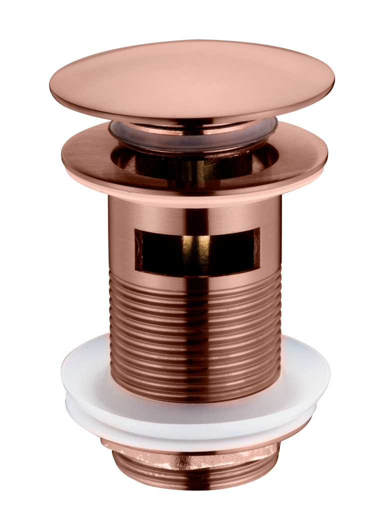 Слив для раковины, автомат(клик-клак) Boheme BRUSHED BRONZE c переливом 612/2-BRB
