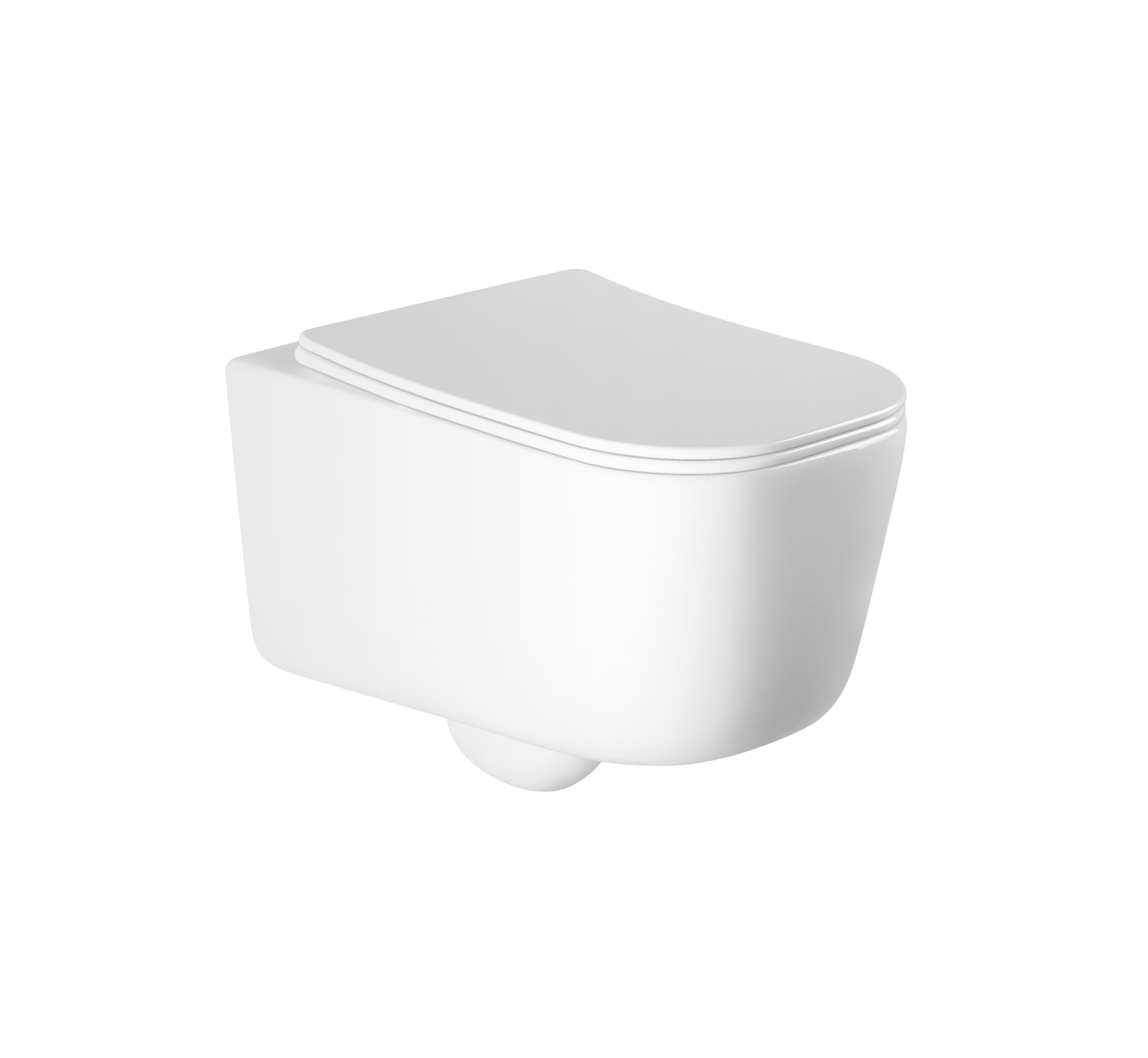 Унитаз подвесной безободковый Aquatek Лугано AQ2002-00 с сиденьем Soft Close