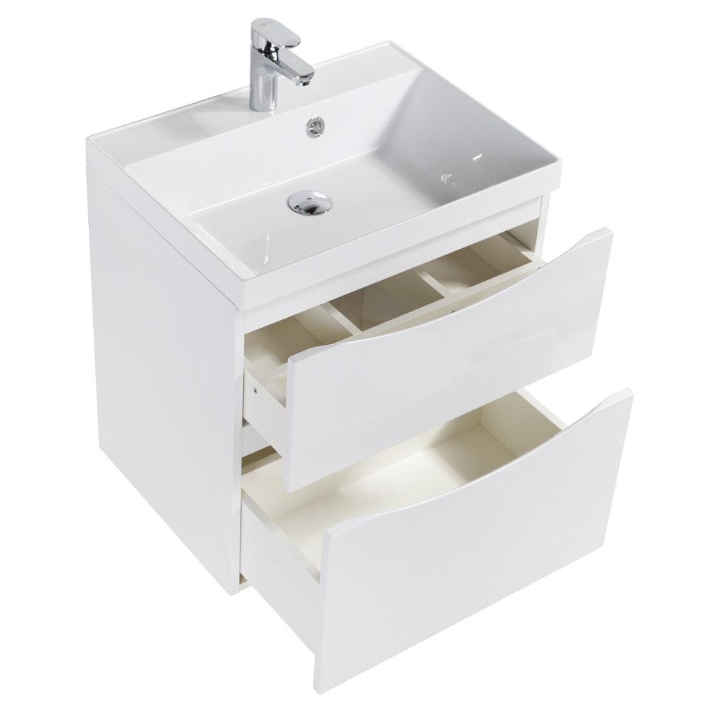 Тумба под раковину BelBagno Marino MARINO-H60-700-2C-SO-BL-P 70 см, Bianco Lucido