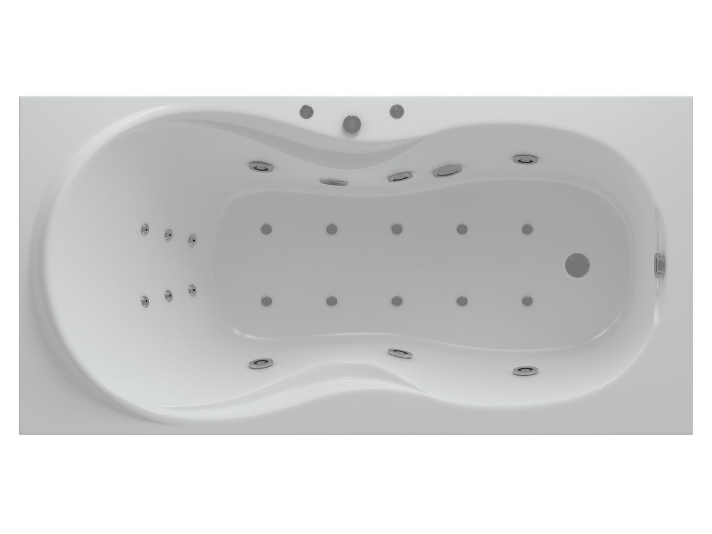 Акриловая ванна Aquatek Мартиника MAR180-0000020 180х90 см, с фронтальным экраном, слив справа