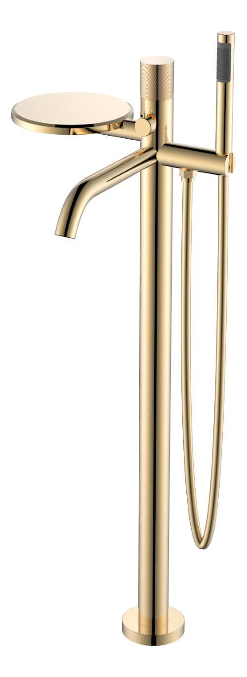 Смеситель Boheme STICK напольный GOLD TOUCH GOLD 129-GG.2