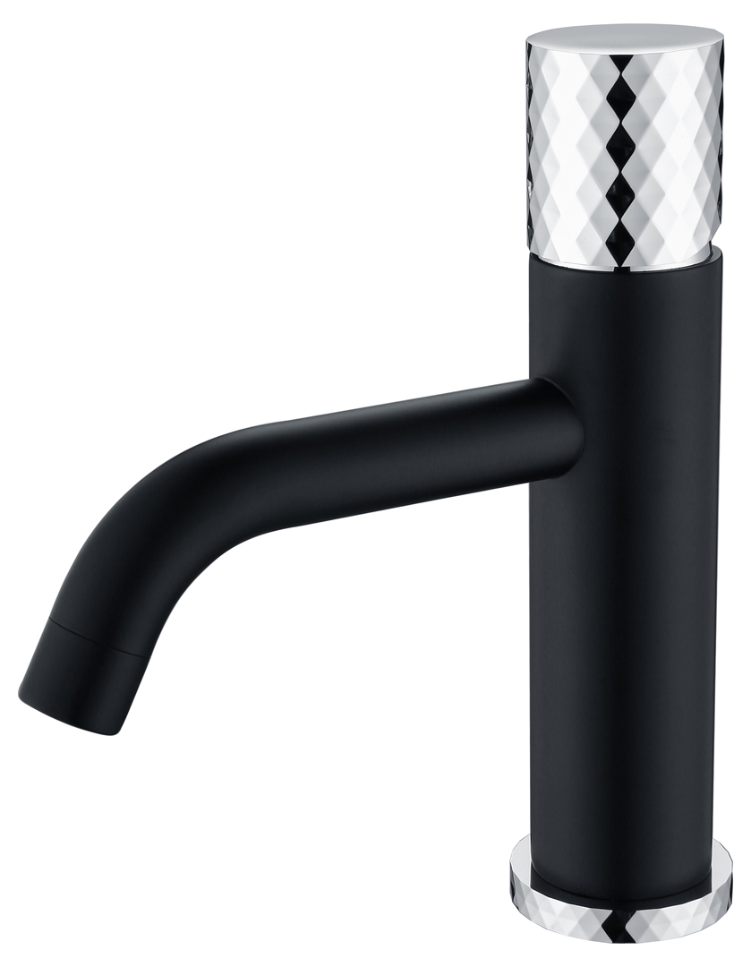 Смеситель Boheme STICK для умыв. низ. BLACK DIAMOND CHROME (комплект) 121-BCR