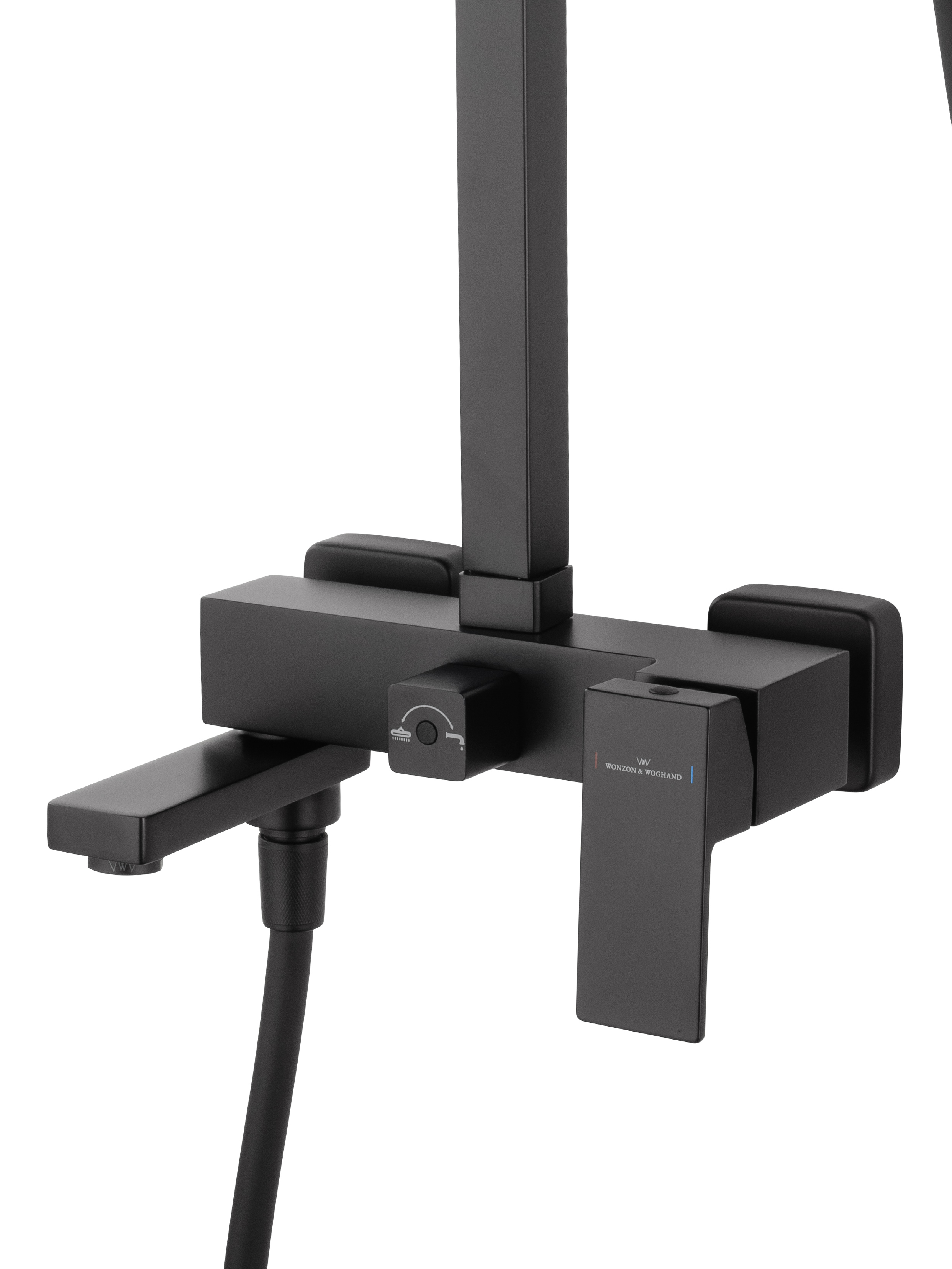 Душевая система WONZON & WOGHAND CUBE, Черный матовый WW-88739016-MB