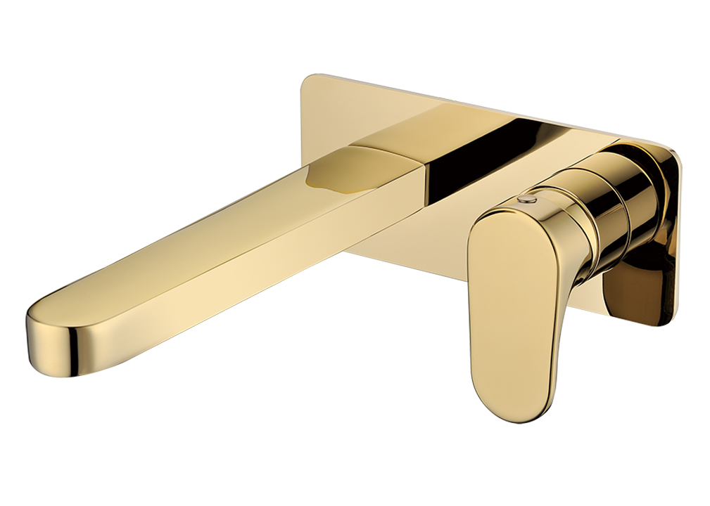Смеситель для умывальника из стены Boheme SPECTRE Gold 455-G