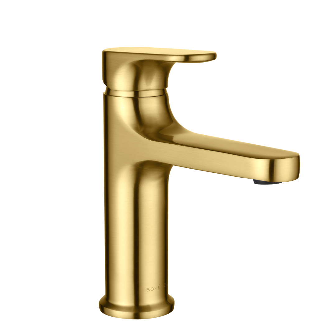 Смеситель для умывальника Boheme SPECTRE Matt Gold 451-MG