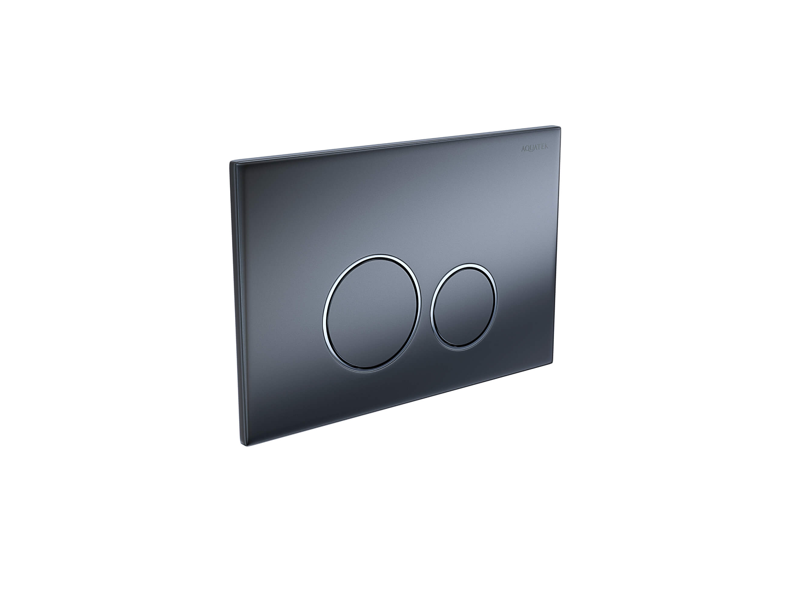 Кнопка смыва Aquatek Pneumo S PNS-0000014 оружейная сталь матовая