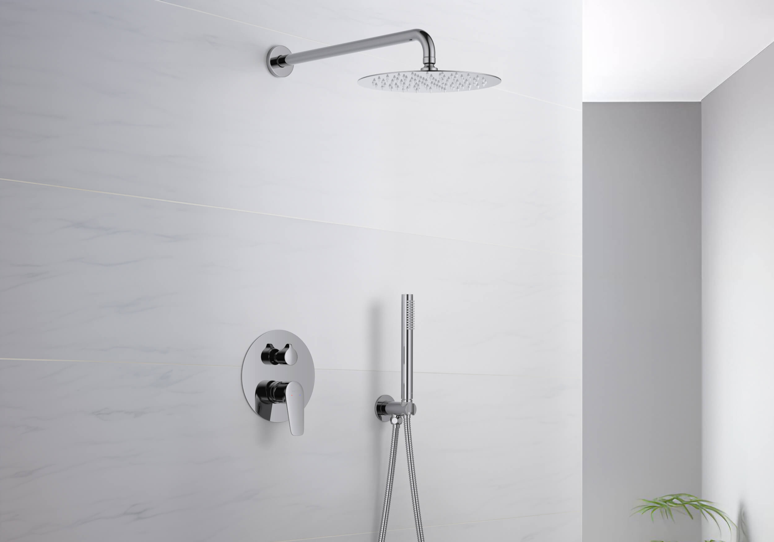 Set 3 в 1 душевой комплект Aquatek Бетта AQ1172CR