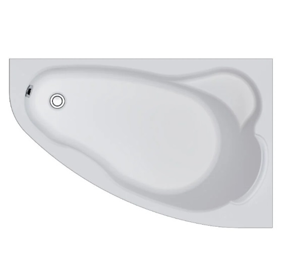 Ванна акриловая 1MarKa Lil 140x90 см R Премиум