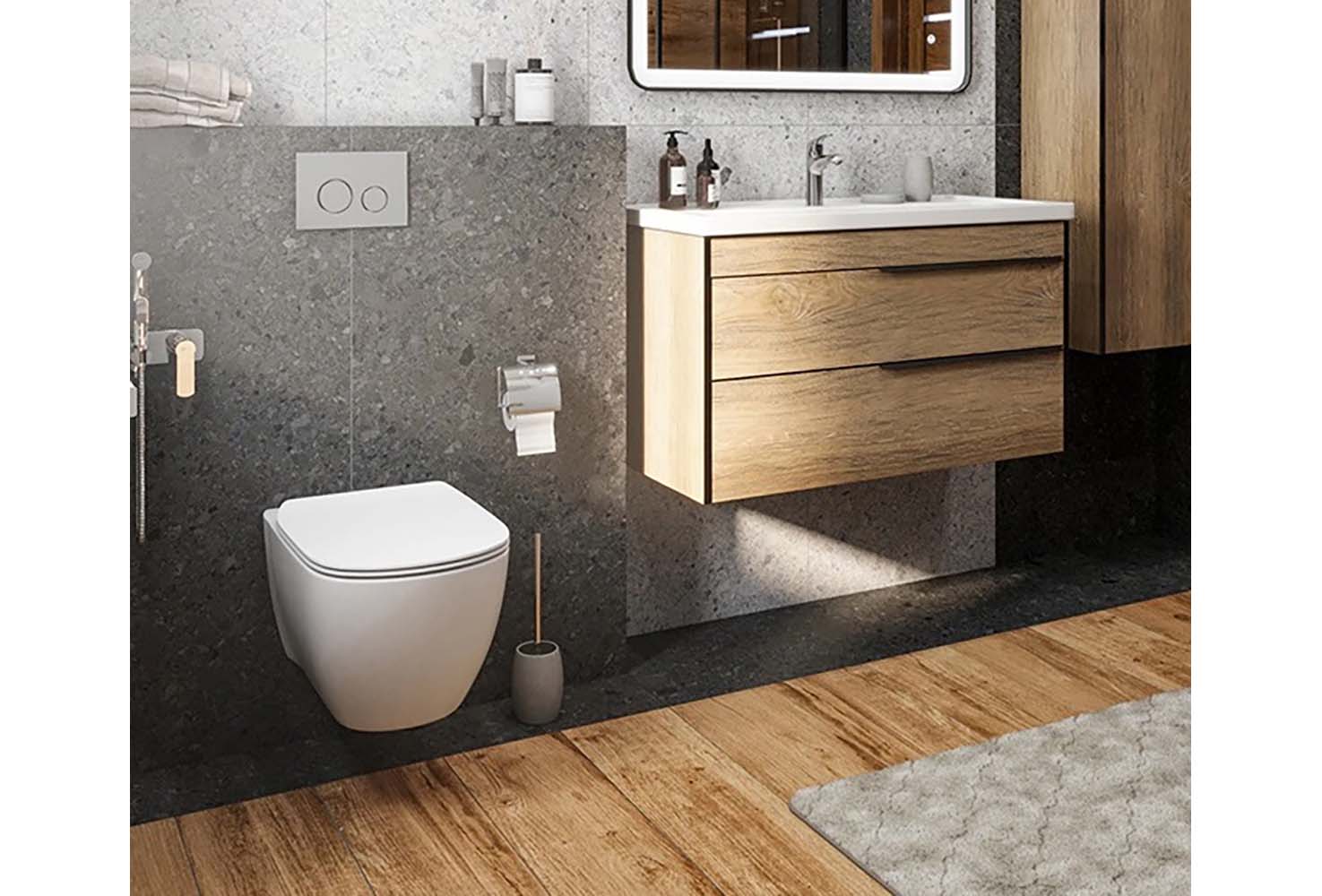 Унитаз подвесной безободковый Aquatek Оберон AQ1363WT-00 с сиденьем Soft Close