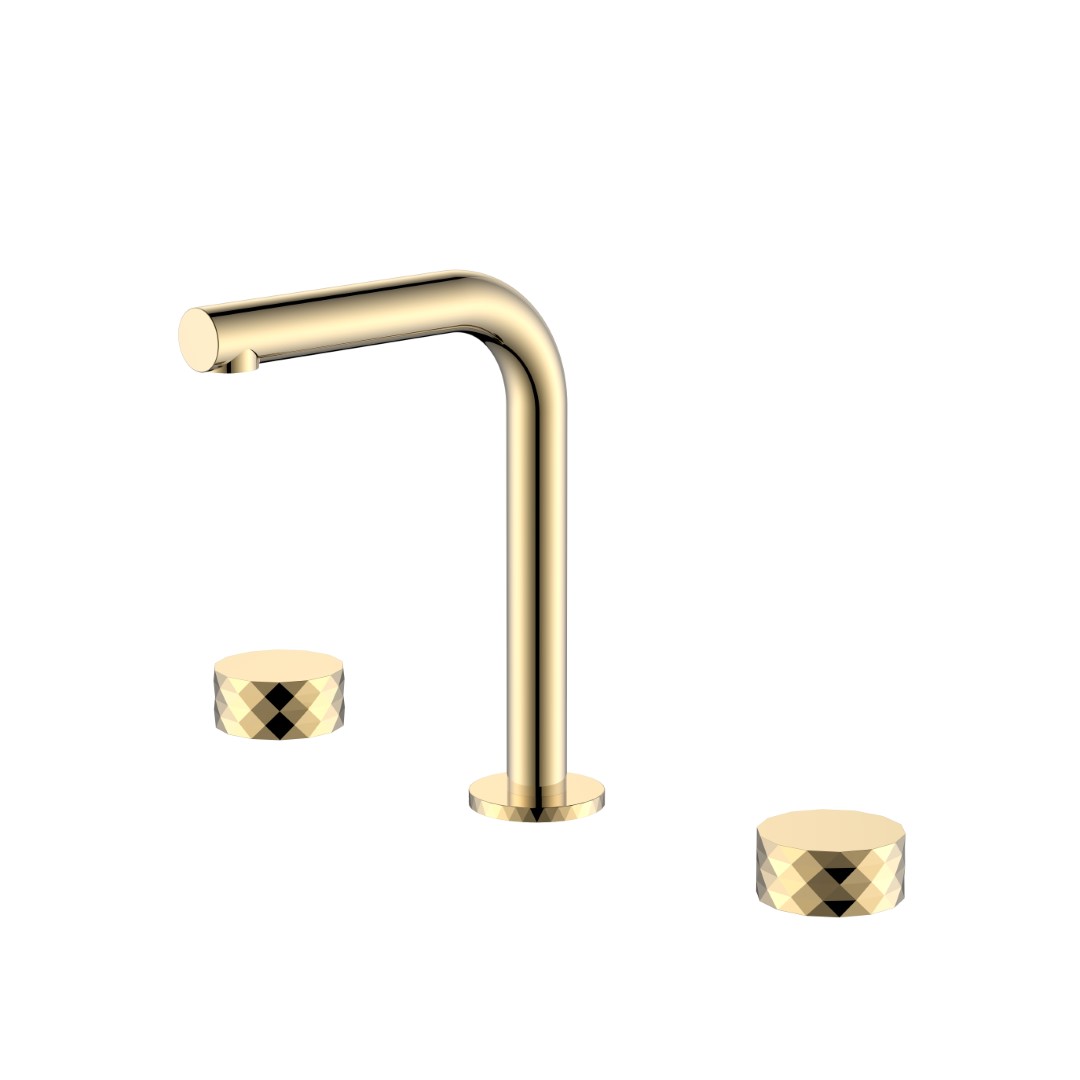 Смеситель на столешницу Boheme STICK DIAMOND на 3 отв. GOLD 152-G.1
