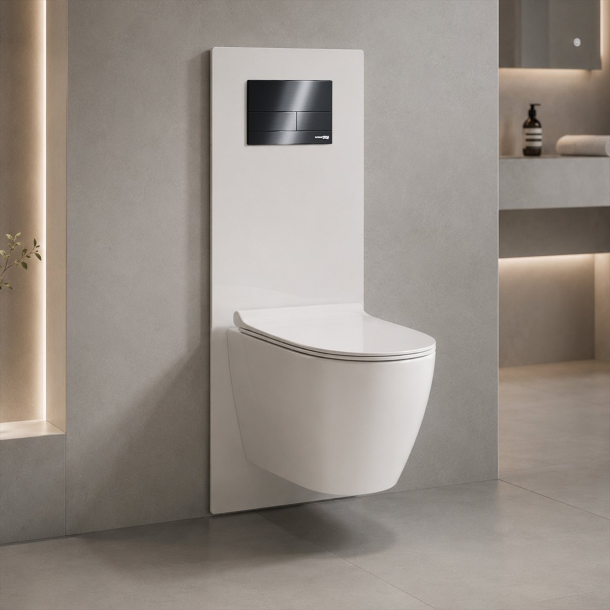 Система инсталляции с унитазом Wasserkraft Salm 27TLT.010.ME.WH.GR04.H002, белый глянцевый