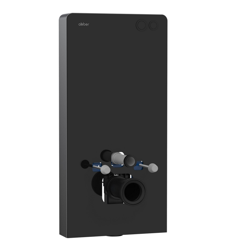 Инсталляционный модуль внешнего монтажа Abber AC0107MB для подвесного унитаза, черный