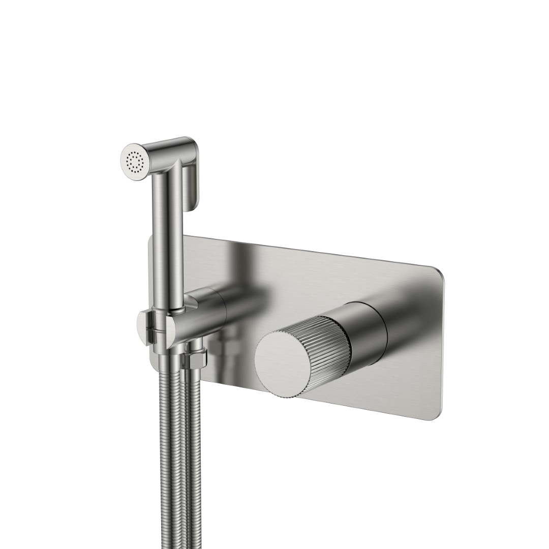 Смеситель гигиенический Boheme STICK NICKEL BRUSH LINEA 127-NB.3