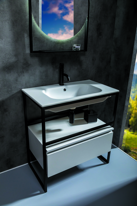 Ящик под консоль Armadi Art LOFT 80 белый, 1 полка 894-080-W