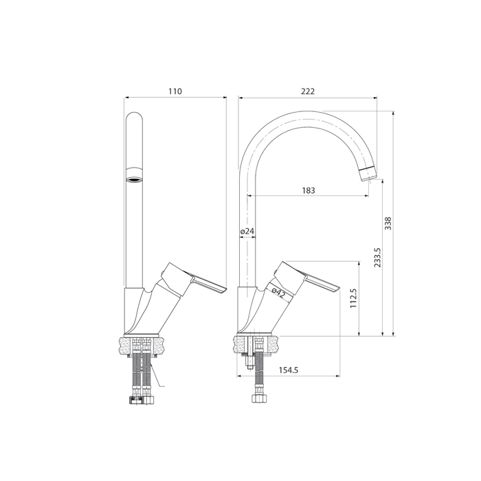 Смеситель для кухни Iddis Kitchen Line K11SB0Ji05