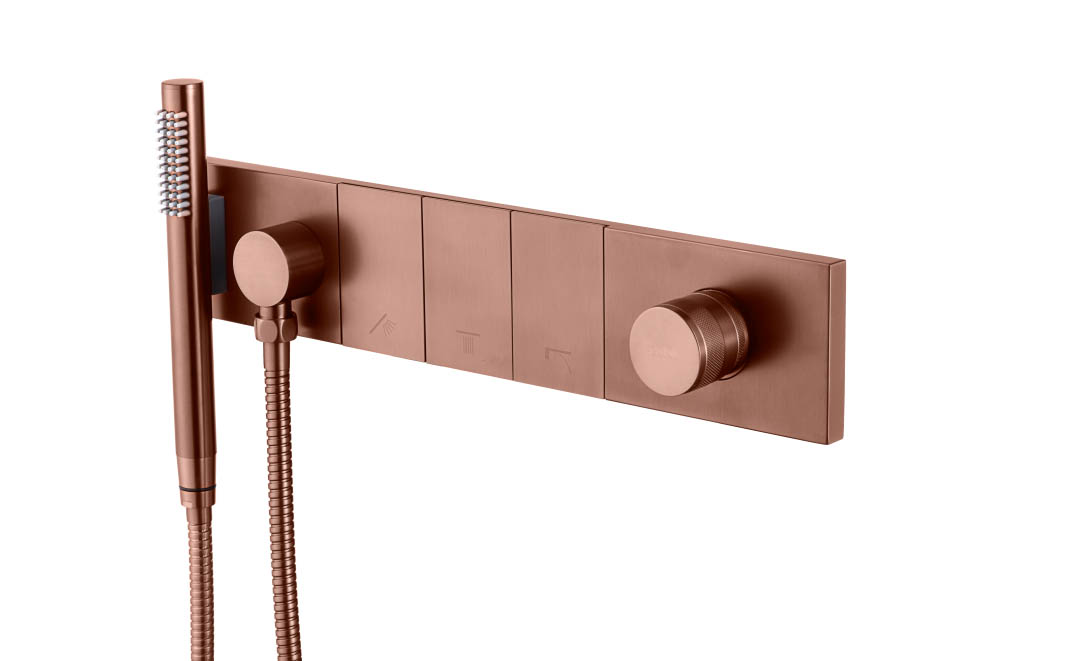 Смеситель Boheme ZODIAC с ручным душем BRUSHED BRONZE 132-SYS-BRB