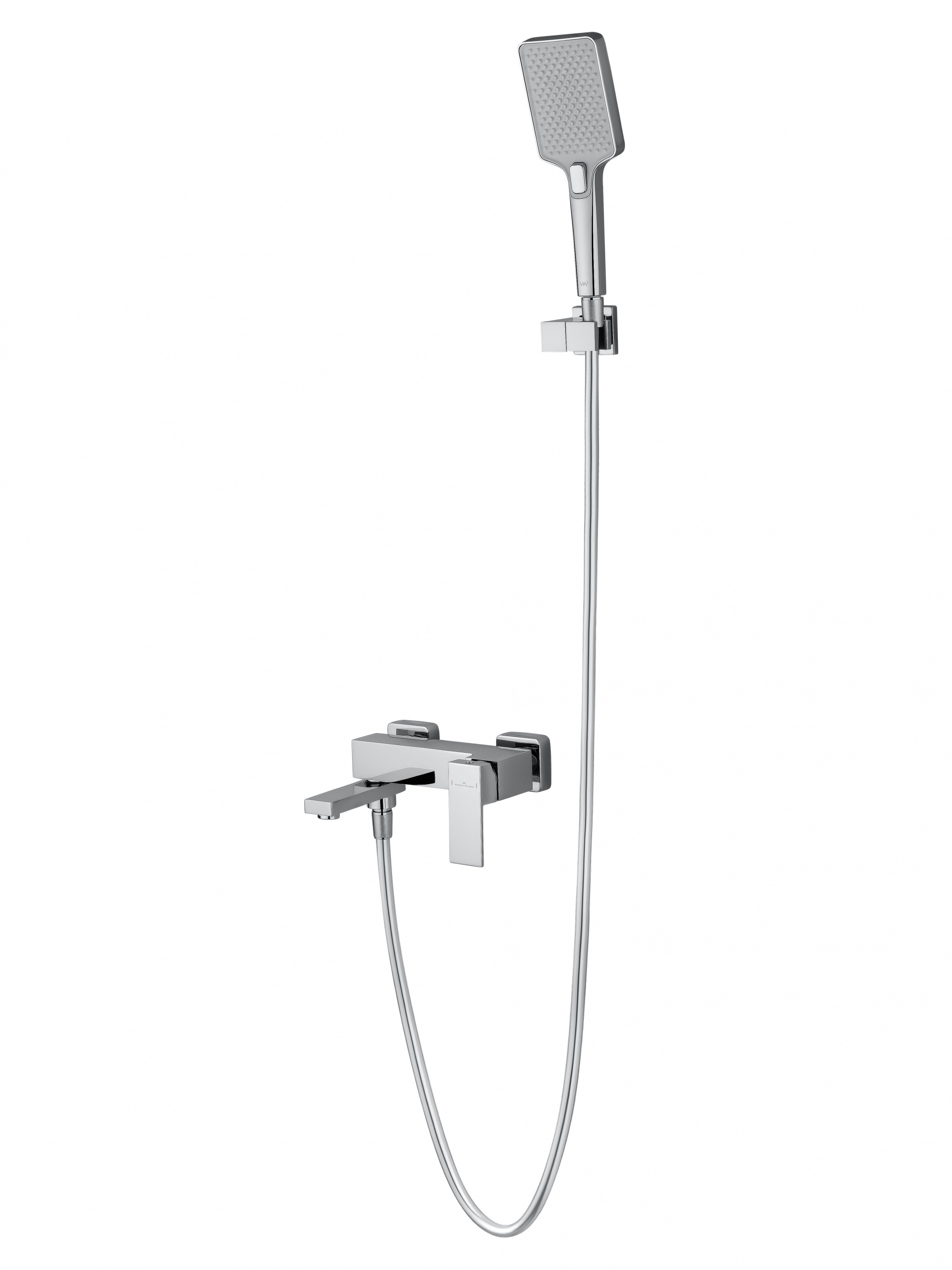 Смеситель для ванны с душем WONZON & WOGHAND CUBE, Хром WW-88639016-CR