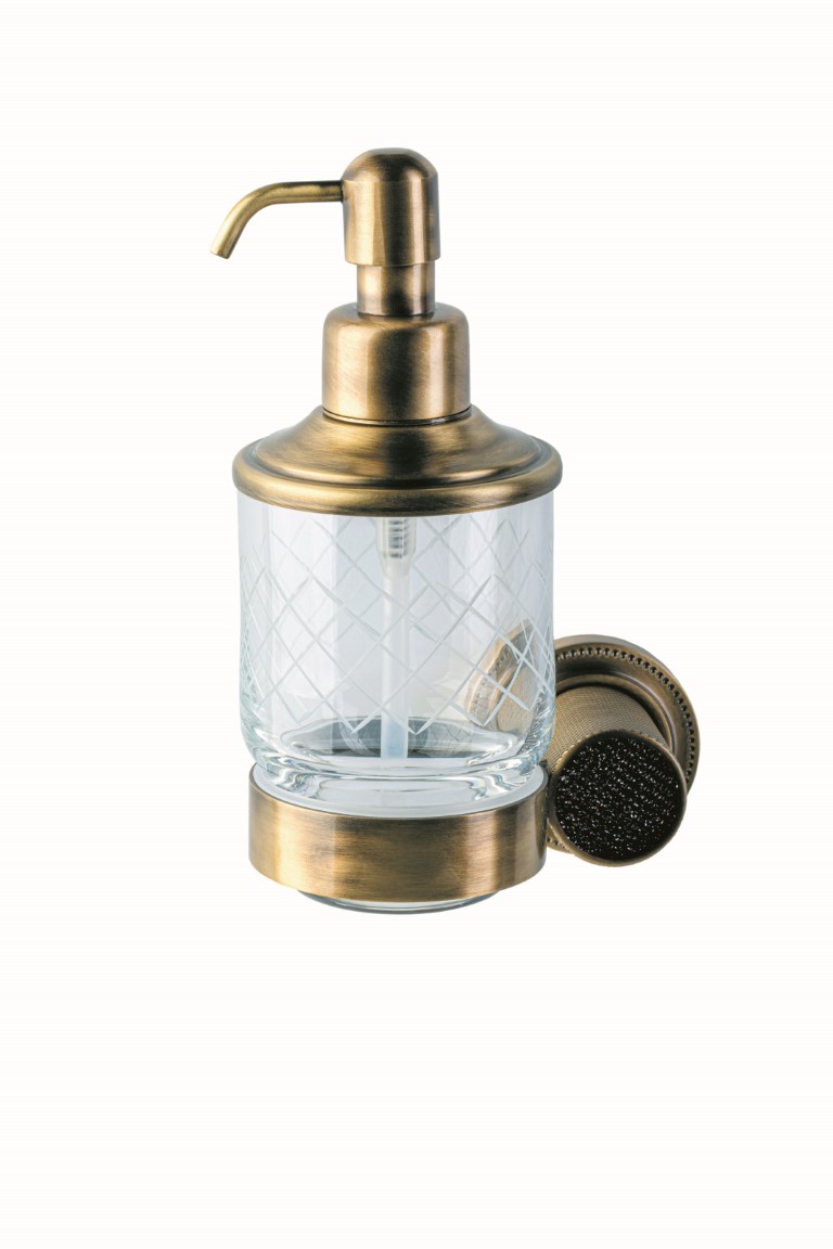 Настенный диспенсер Boheme ROYALE CRISTAL BLACK BR 10932-BR-B