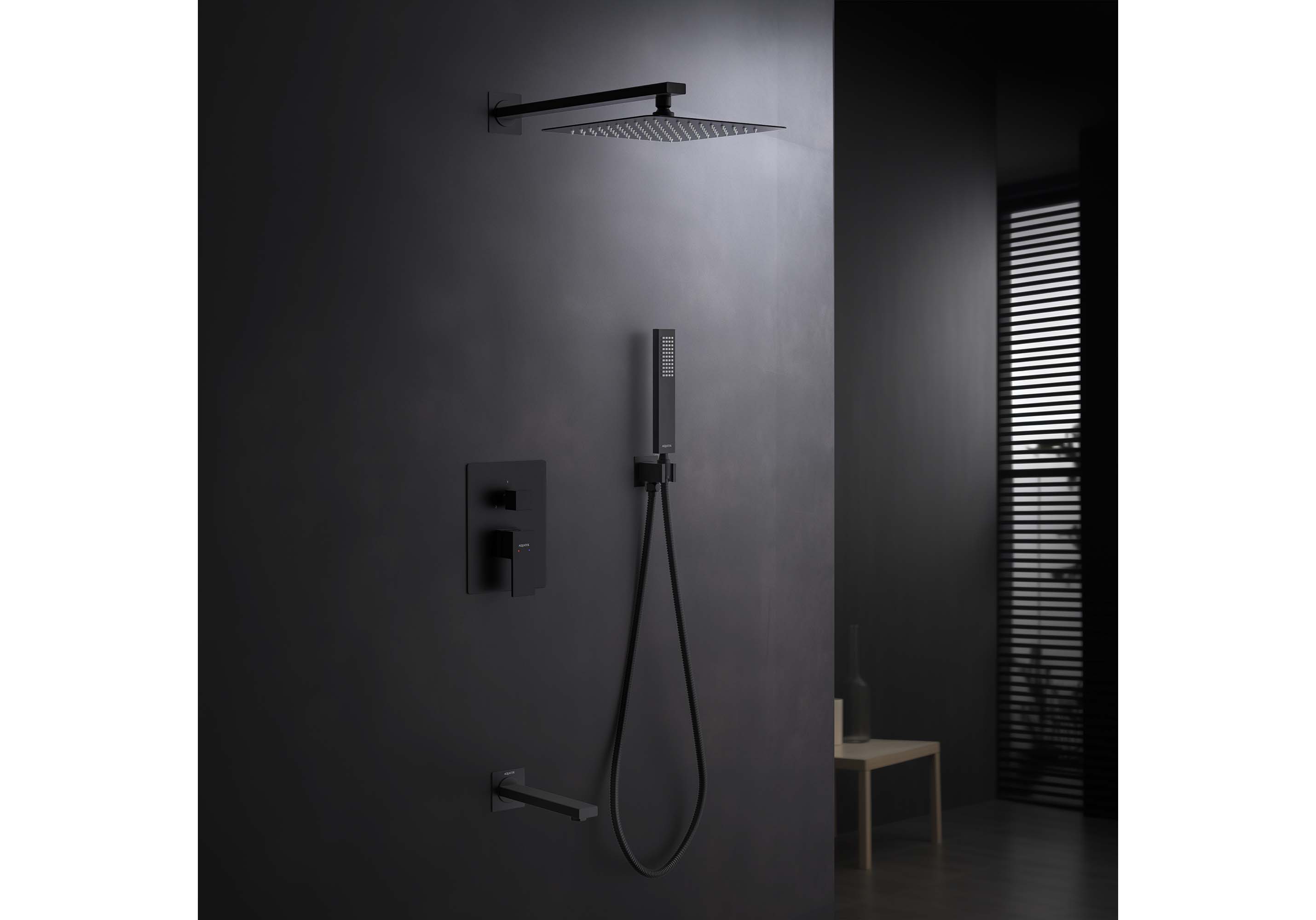 Set 4 в 1 душевой комплект Aquatek Либра AQ1673MB