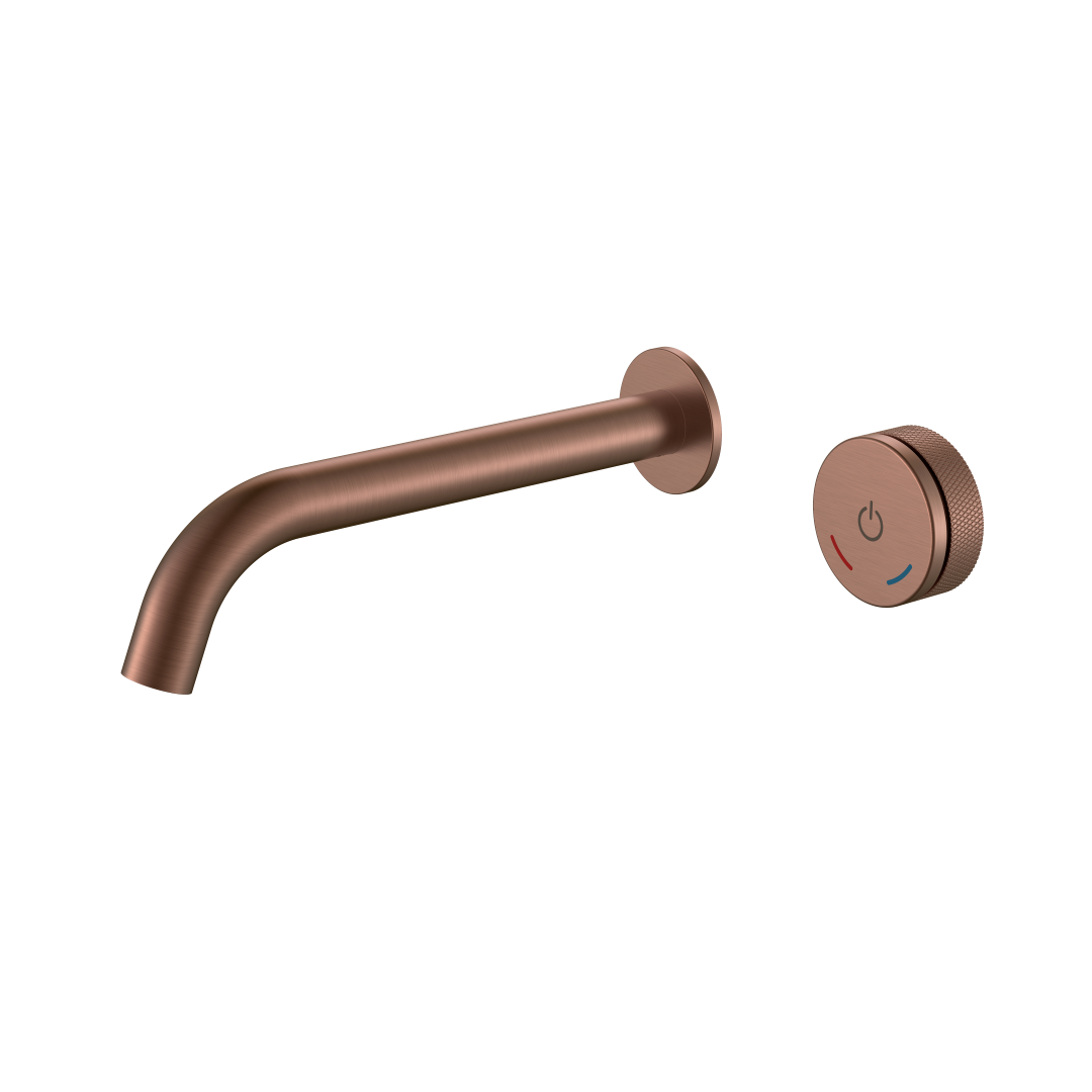 Смеситель автоматический для раковины из стены на 2 отв. Boheme TECH Brushed Bronze 158/2-BRB