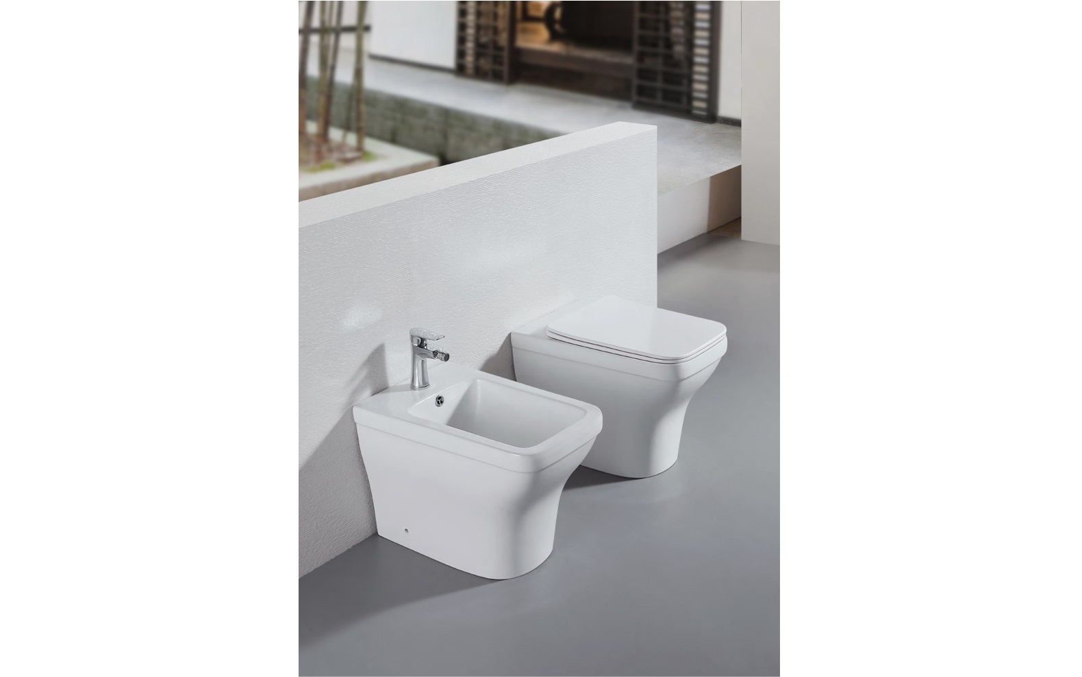 Унитаз приставной Aquatek Амадео AQ1964-00 с сиденьем Soft Close