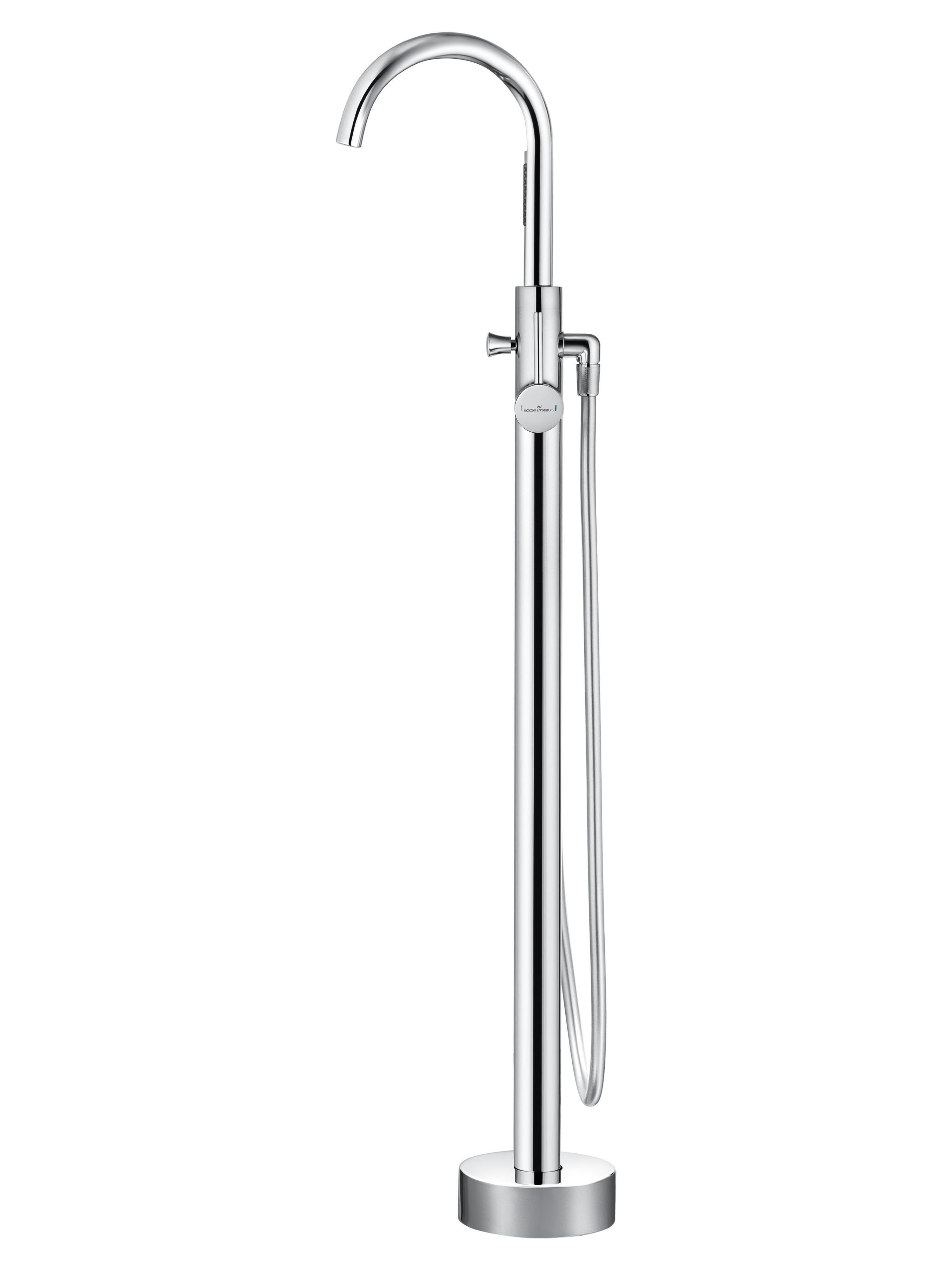Смеситель для ванны напольного монтажа WONZON & WOGHAND STICK, Хром WW-88649017-CR