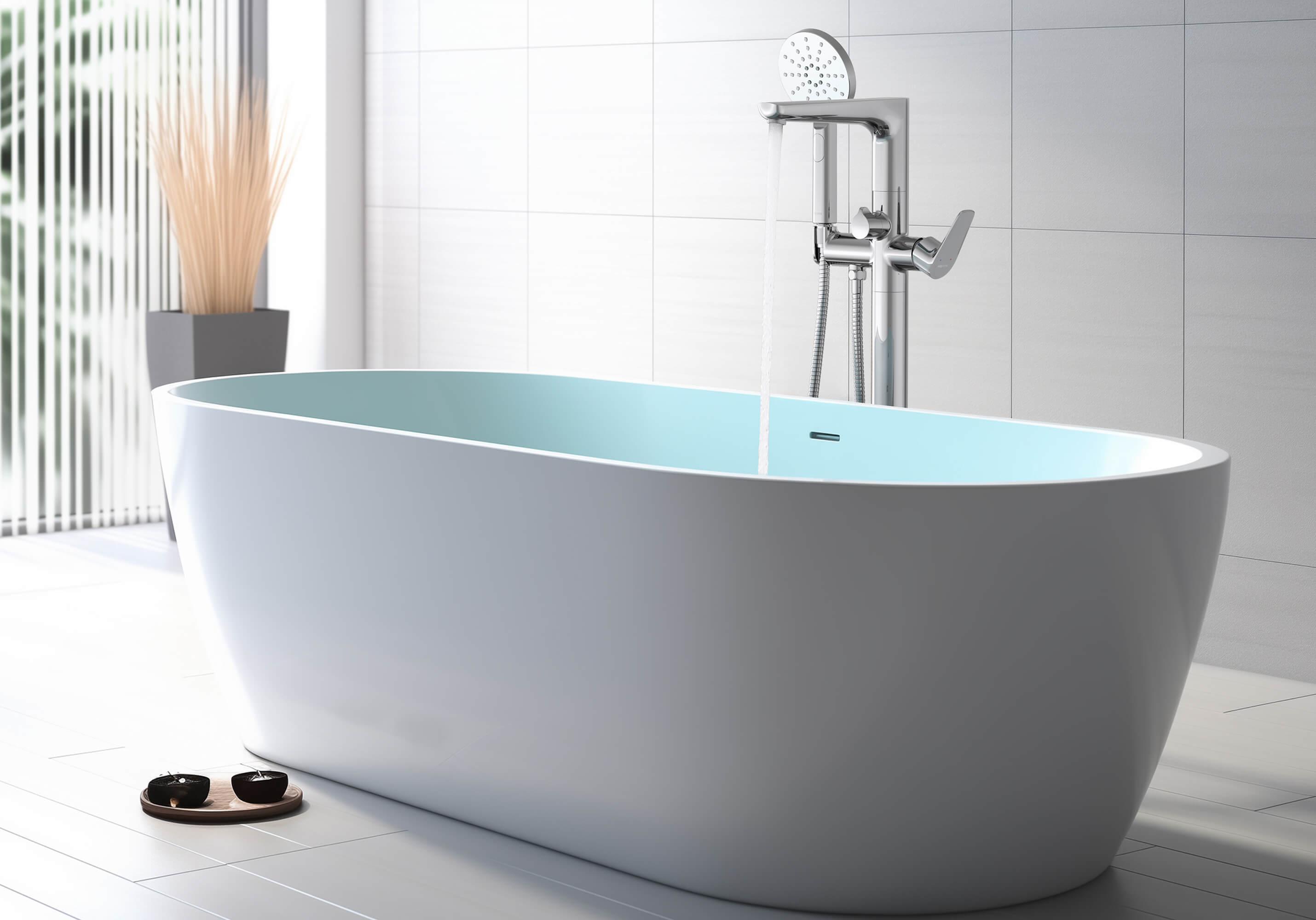 Смеситель Aquatek Вега AQ1145CR для ванны напольный