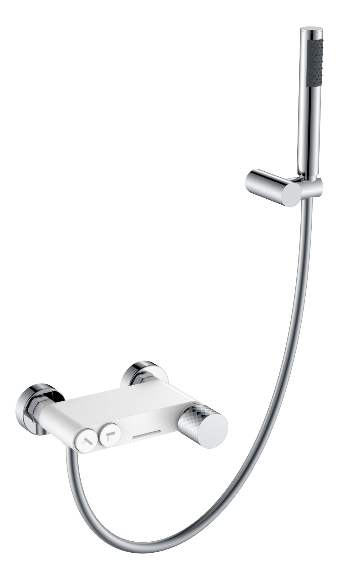 Смеситель Boheme STICK для ванны WHITE DIAMOND CHROME 123-WCR