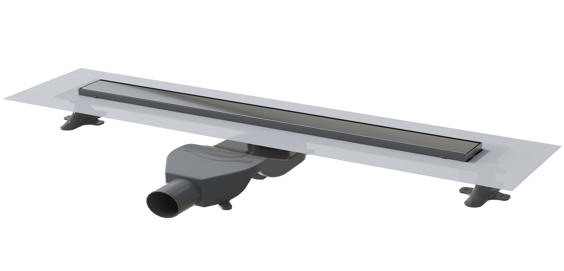 Душевой лоток Boheme Premium Linear 80см, нерж.сталь GUN METAL 982-80-GM