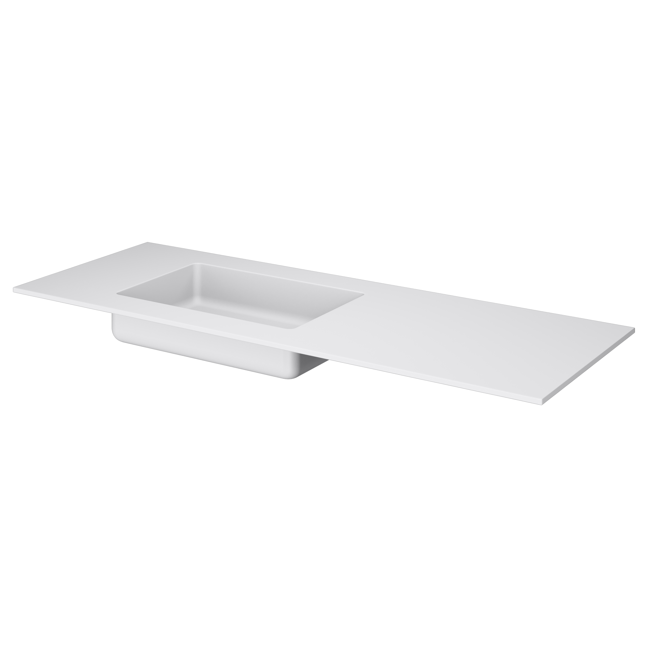 Armadi Art QUATRO 140 раковина-моноблок WHITE (асимметричная) 793-140-W-A