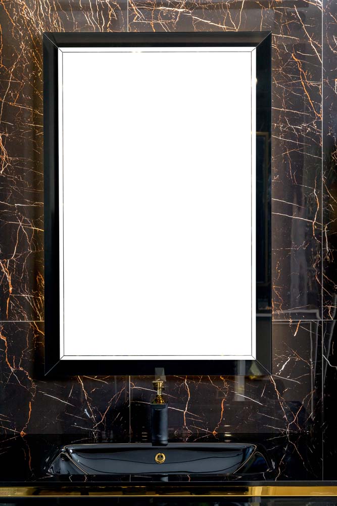 Зеркало Armadi Art Dolce Глянцевый черный 105x70см 567-B