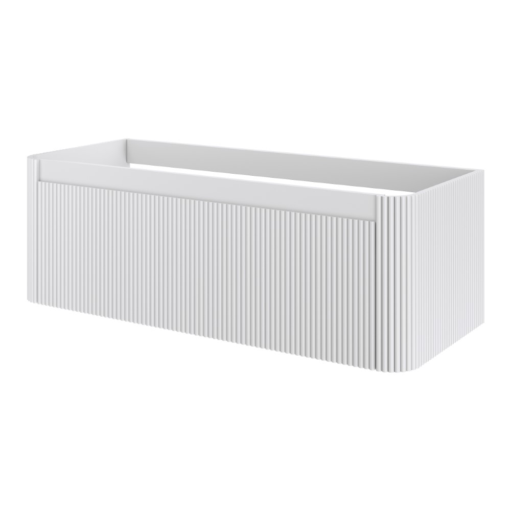 Тумба без раковины Armadi Art VOI рифл. 120см MATT WHITE 782-120-R-MW
