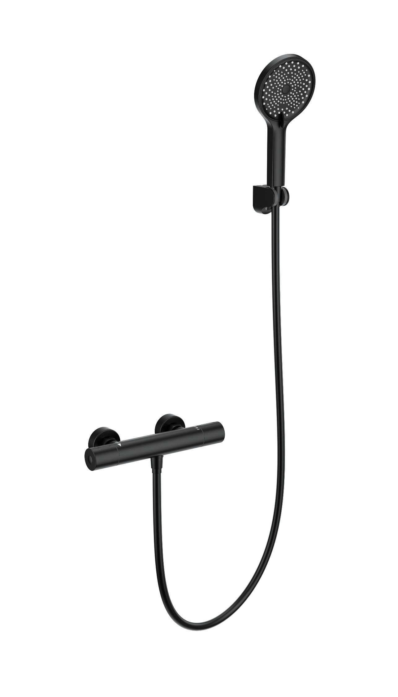 Смеситель для душа с термостатом WONZON & WOGHAND INN1, Черный матовый WW-B3013-A-MB