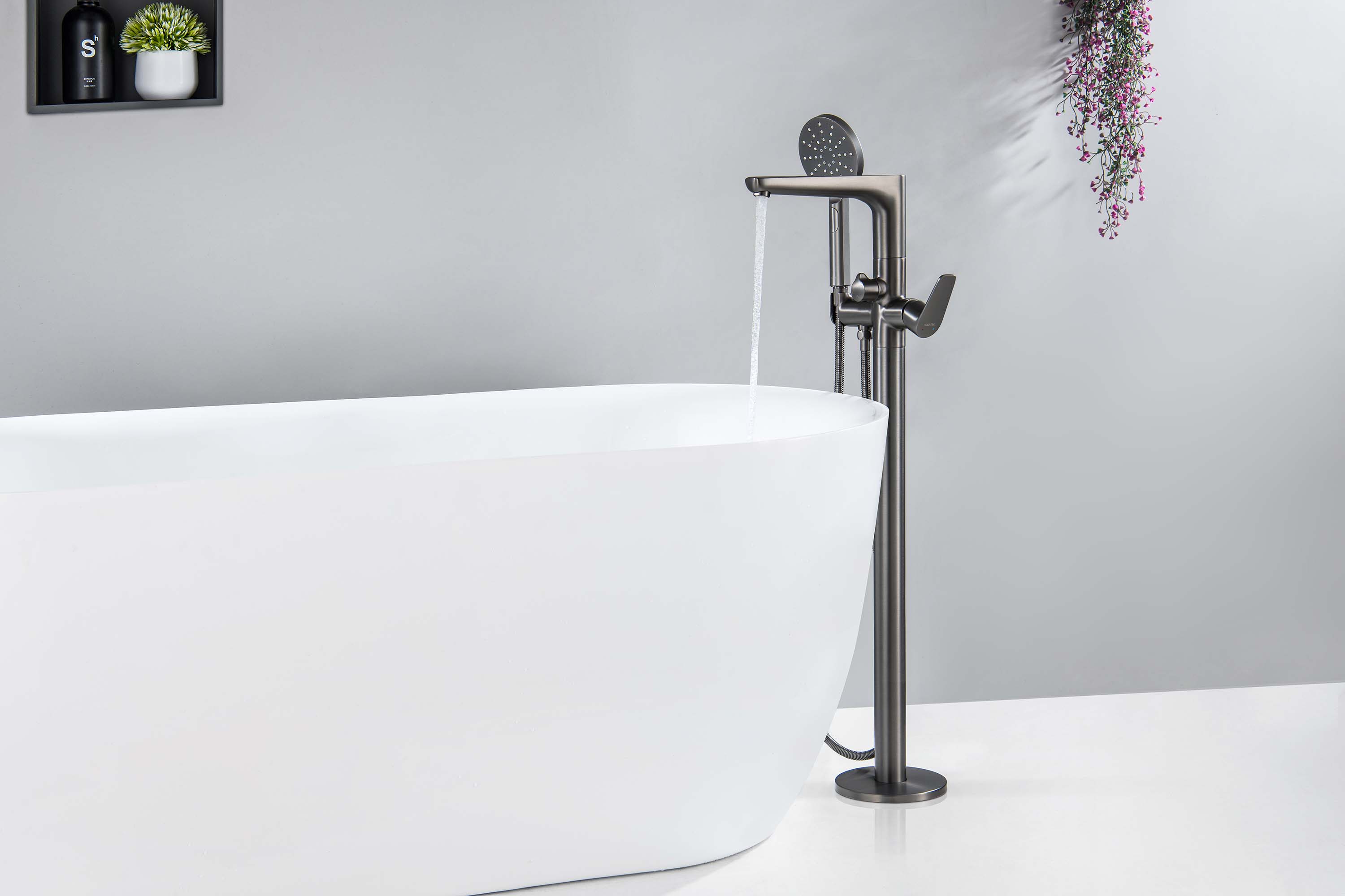 Смеситель Aquatek Бетта AQ1145BGM для ванны напольный