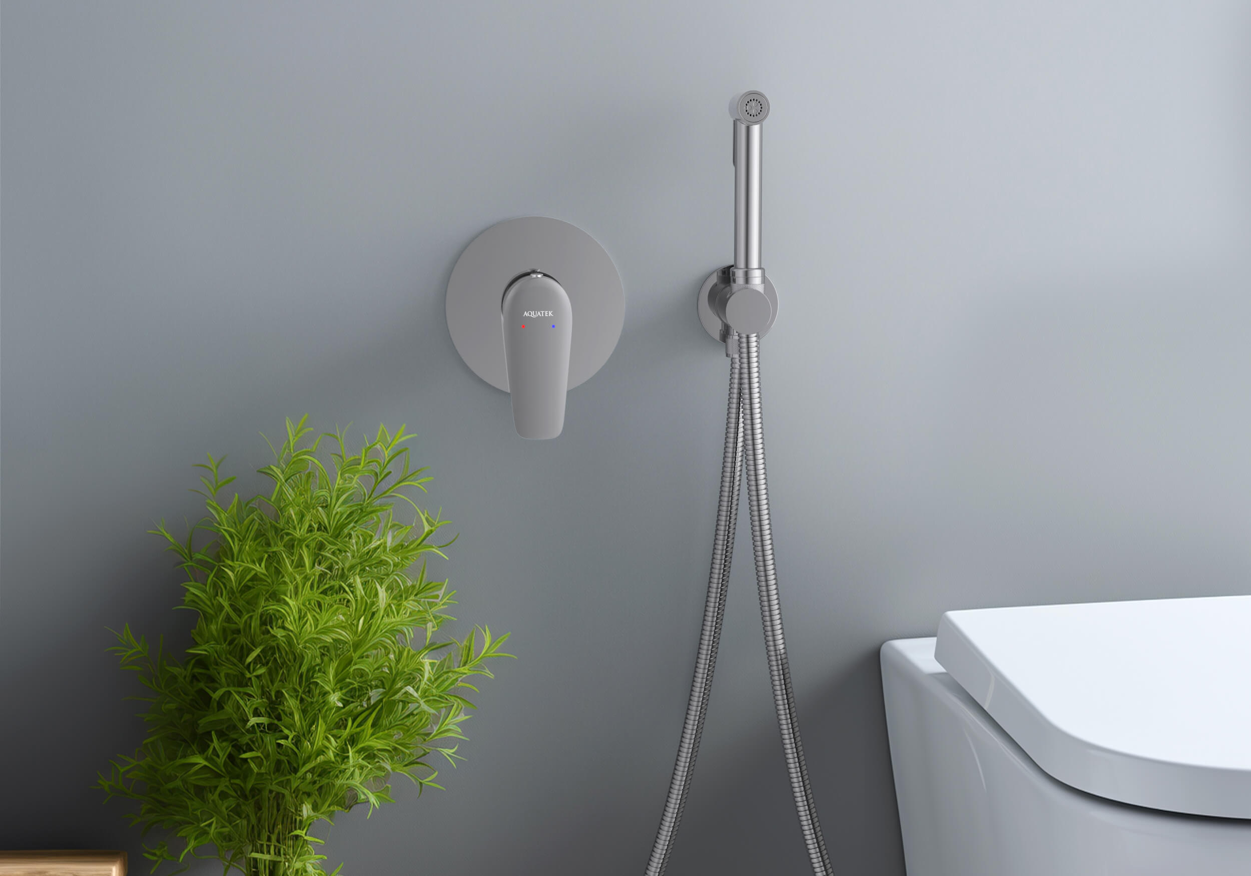 Гигиенический душ со смесителем Aquatek Бетта AQ1119CR