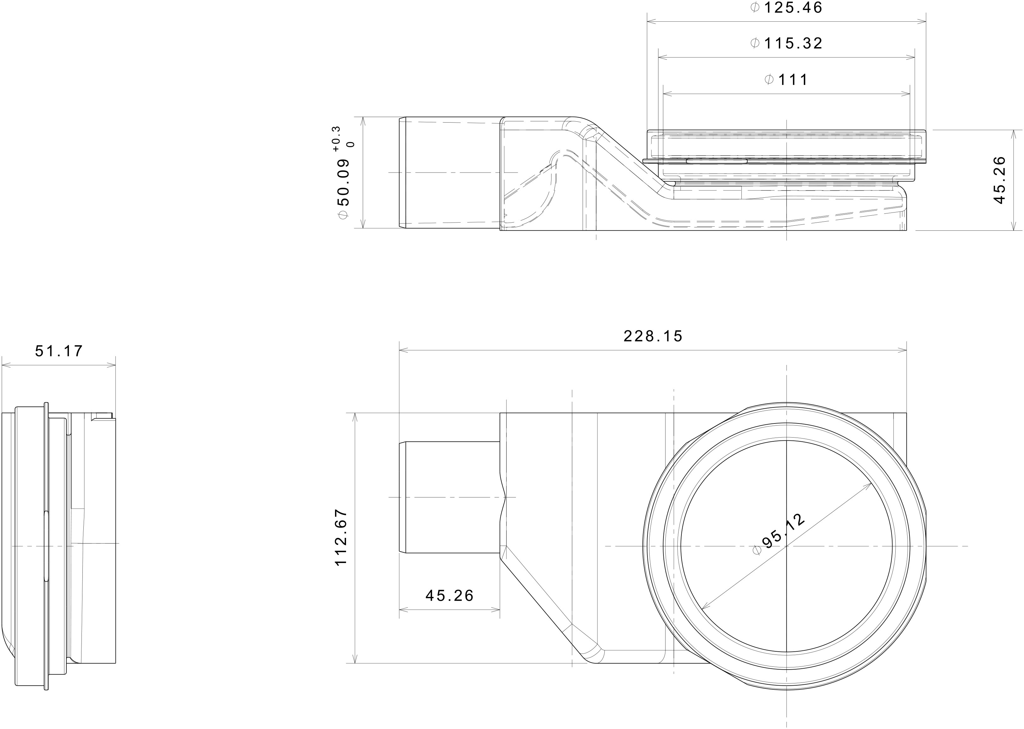 Confluo Premium Black Glass Line 750 линейный трап PESTAN