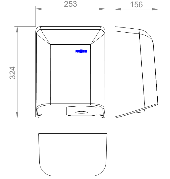 Сушилка для рук Nofer FUGA 01851.S матовая