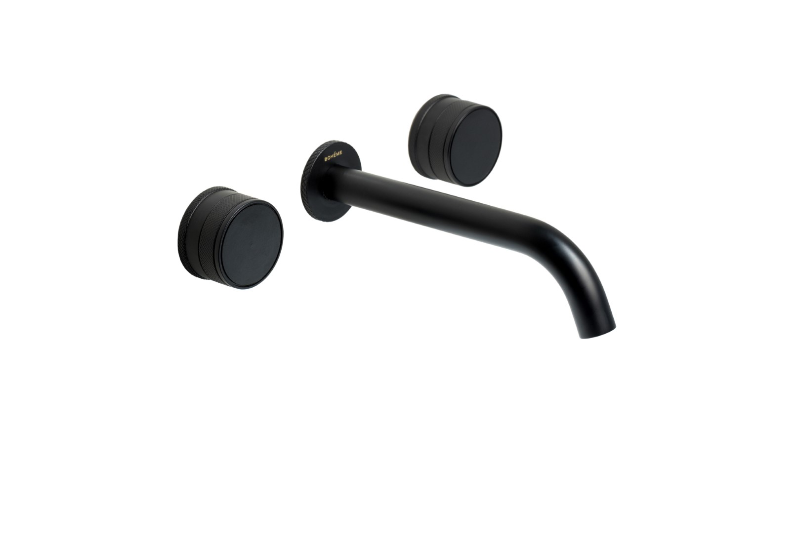 Смеситель из стены Boheme PRESTIGE на 3 отв. BLACK 152-2-B-PR