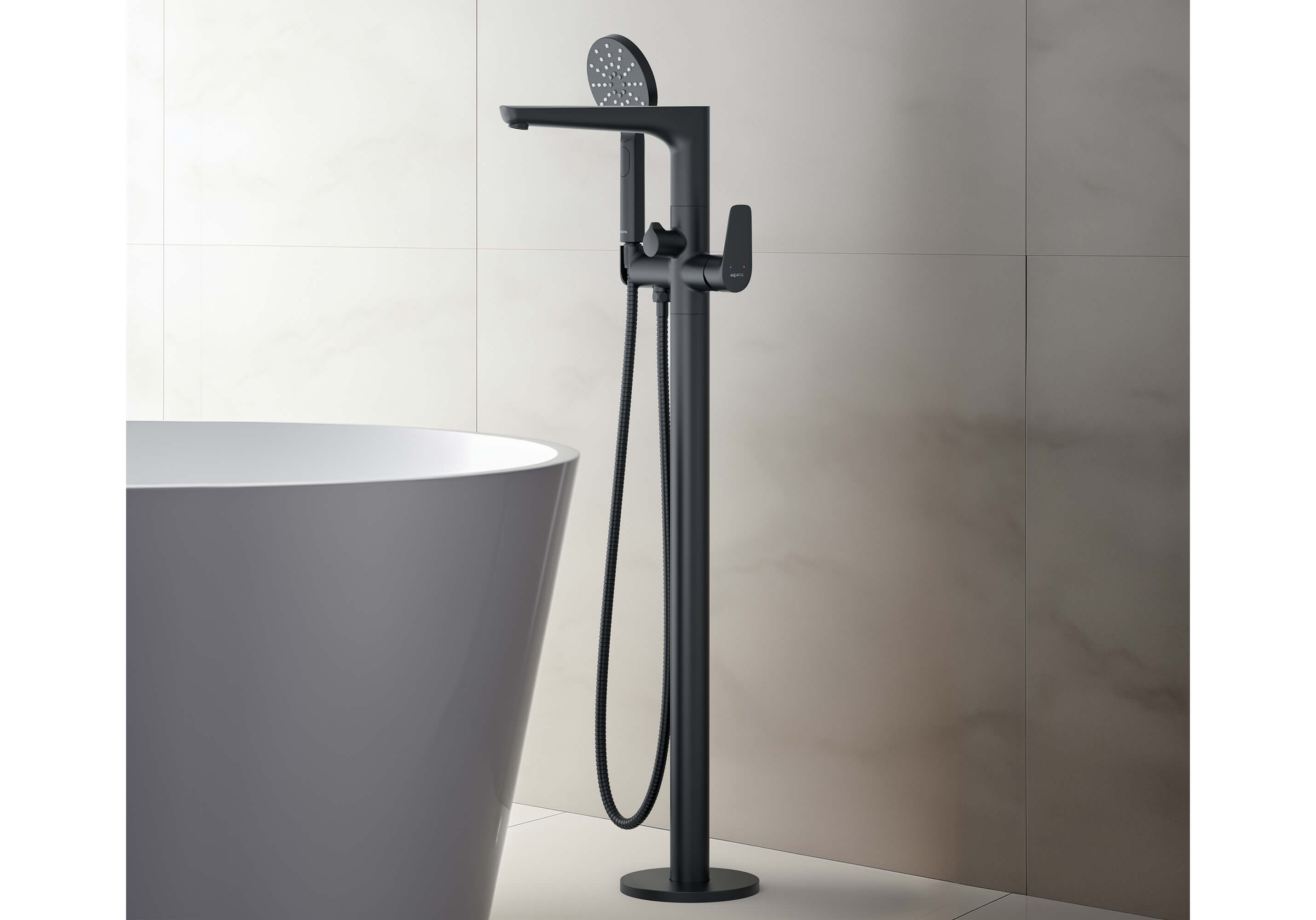 Смеситель Aquatek Вега AQ1145MB для ванны напольный