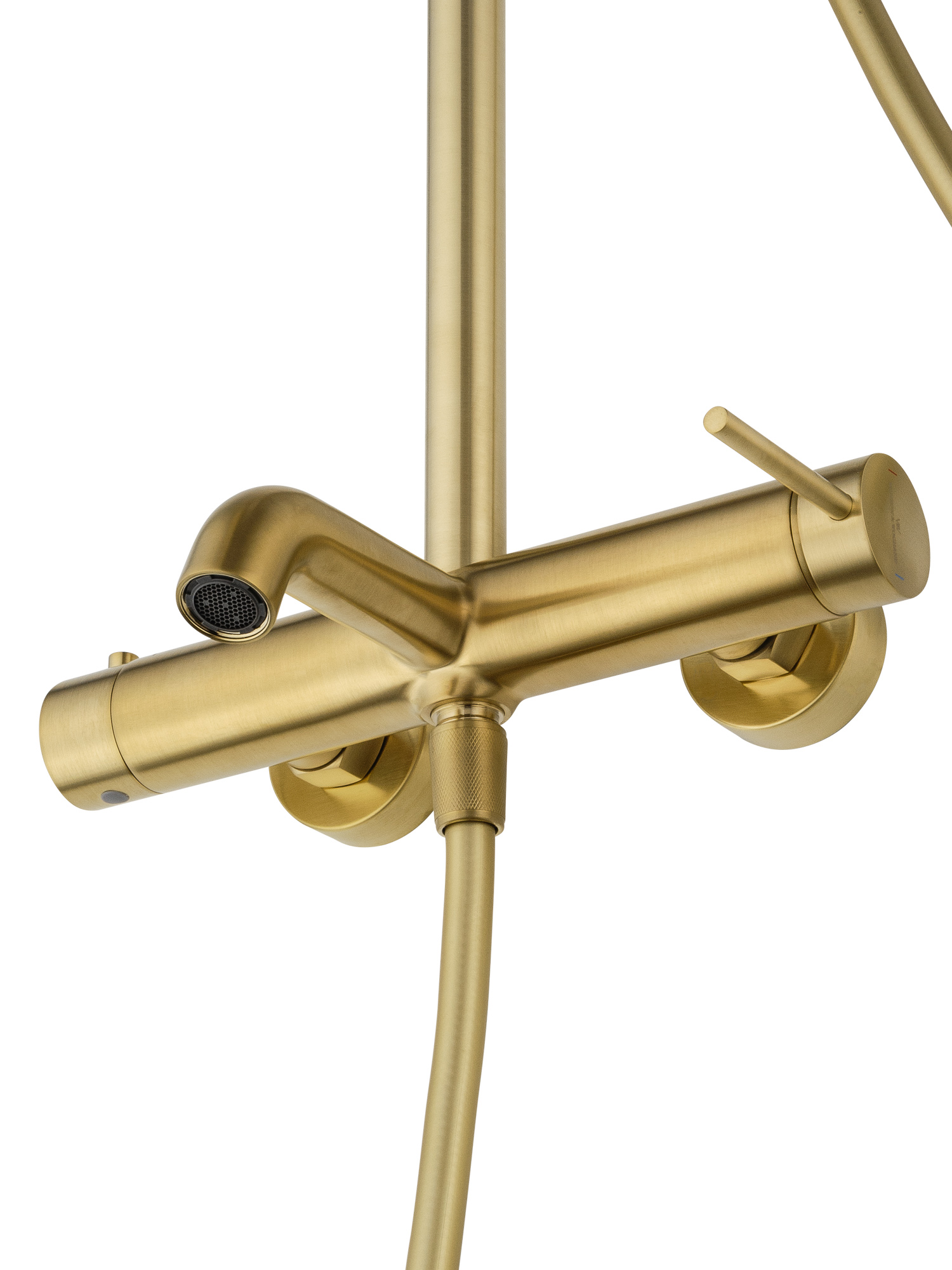 Душевая система WONZON & WOGHAND STICK, Брашированное золото WW-88739017-BG