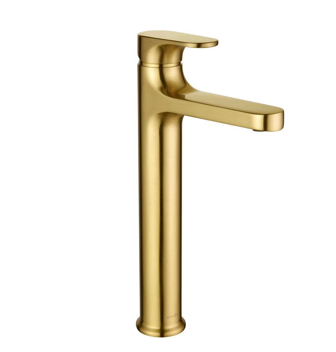 Смеситель для умывальника высокий Boheme SPECTRE Matt Gold 452-MG